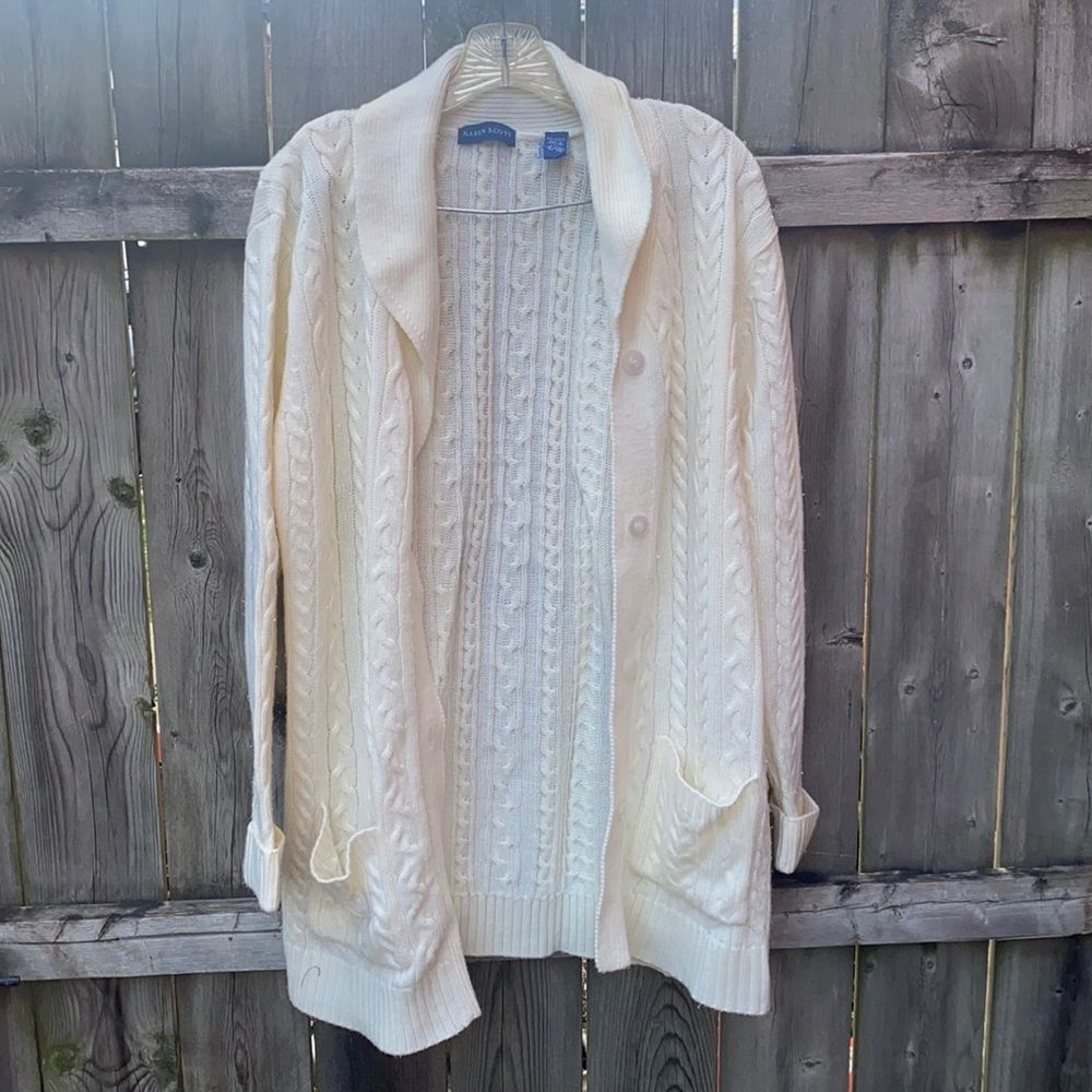 Karen Scott cardigan sz. L